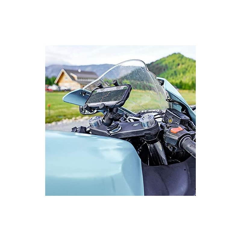 XGrip Phone Holder with Motorcycle Fork Stem Base