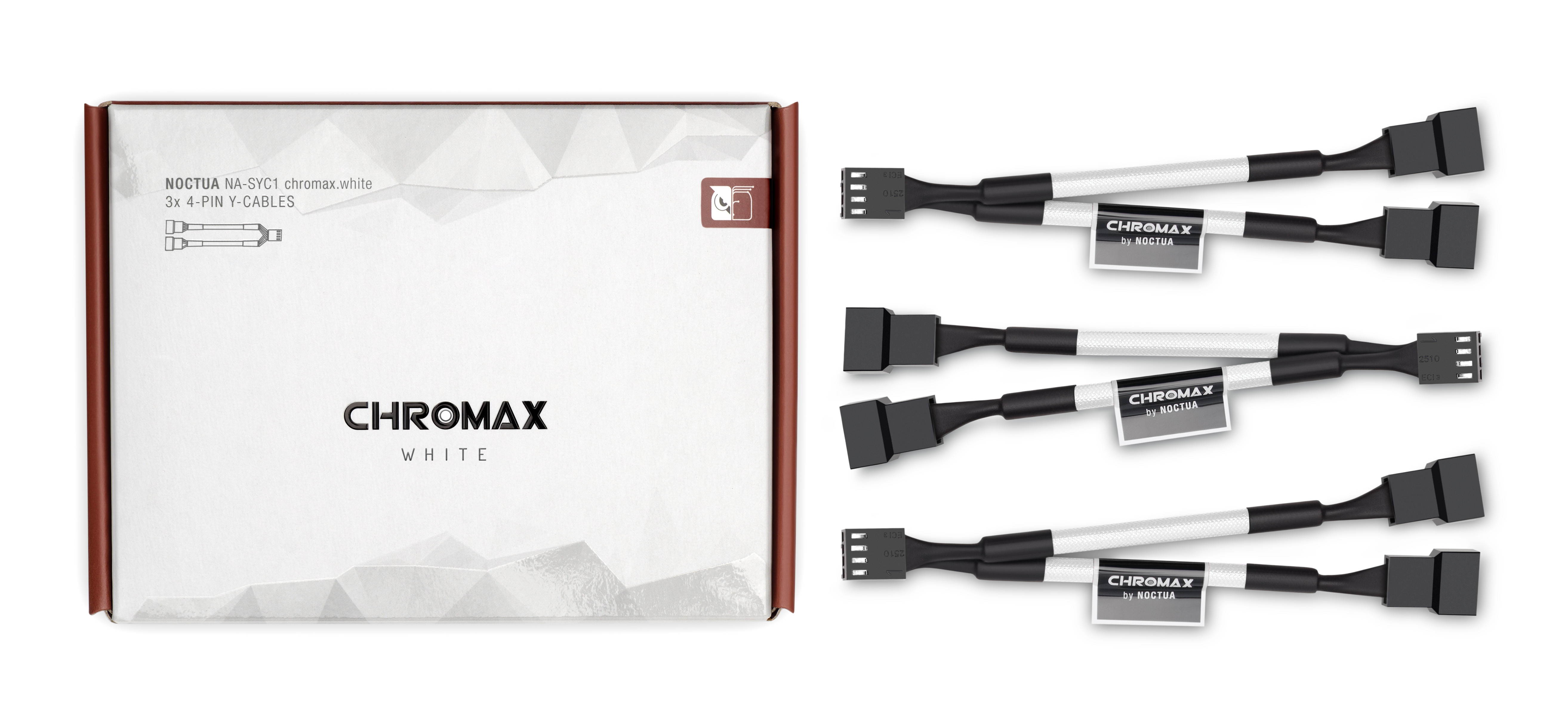 Noctua NA-SYC1 chromax.white, 4-Pin Y-Cables (White)