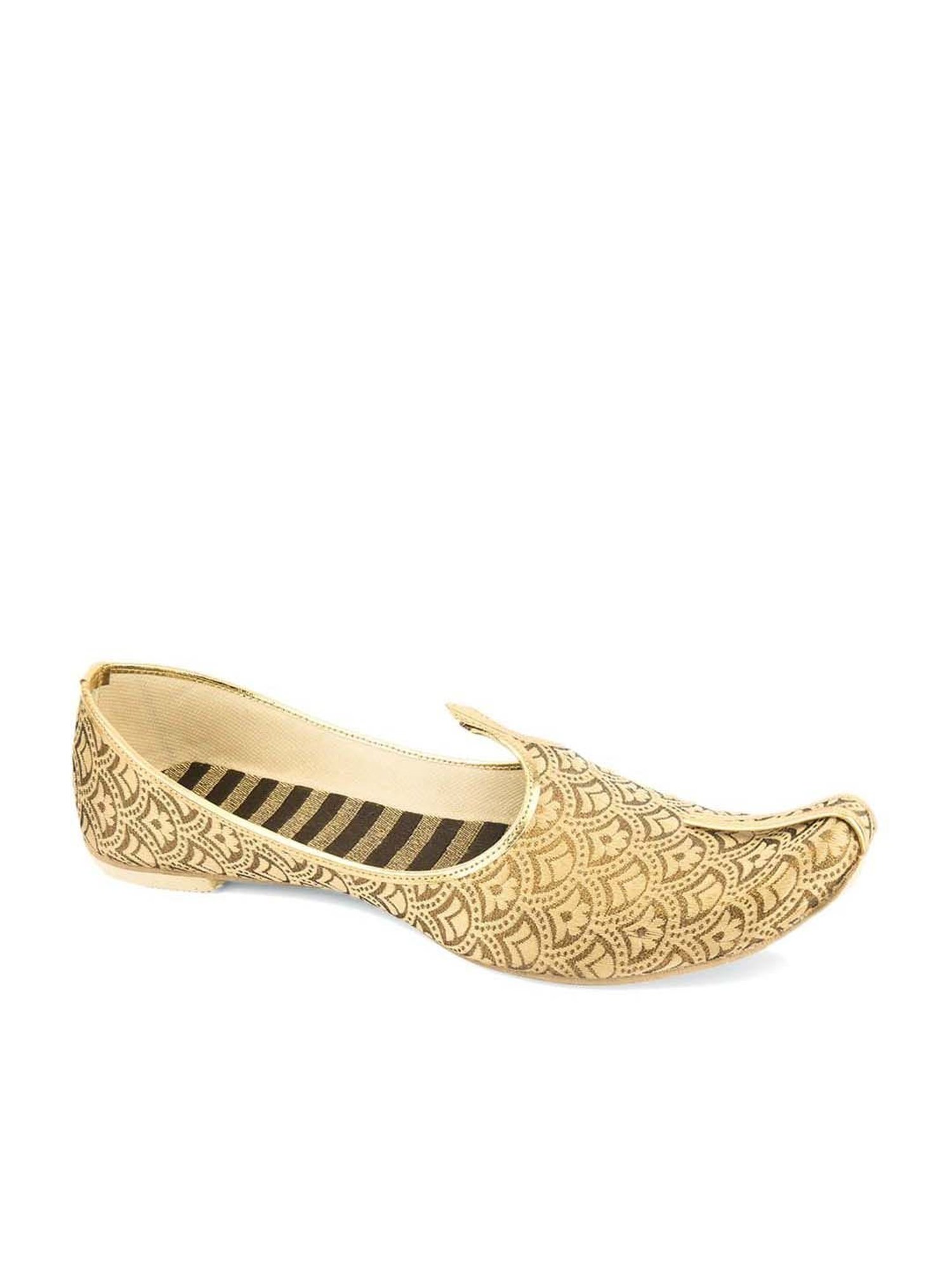 Fausto Men's Brown Ethnic Juttis