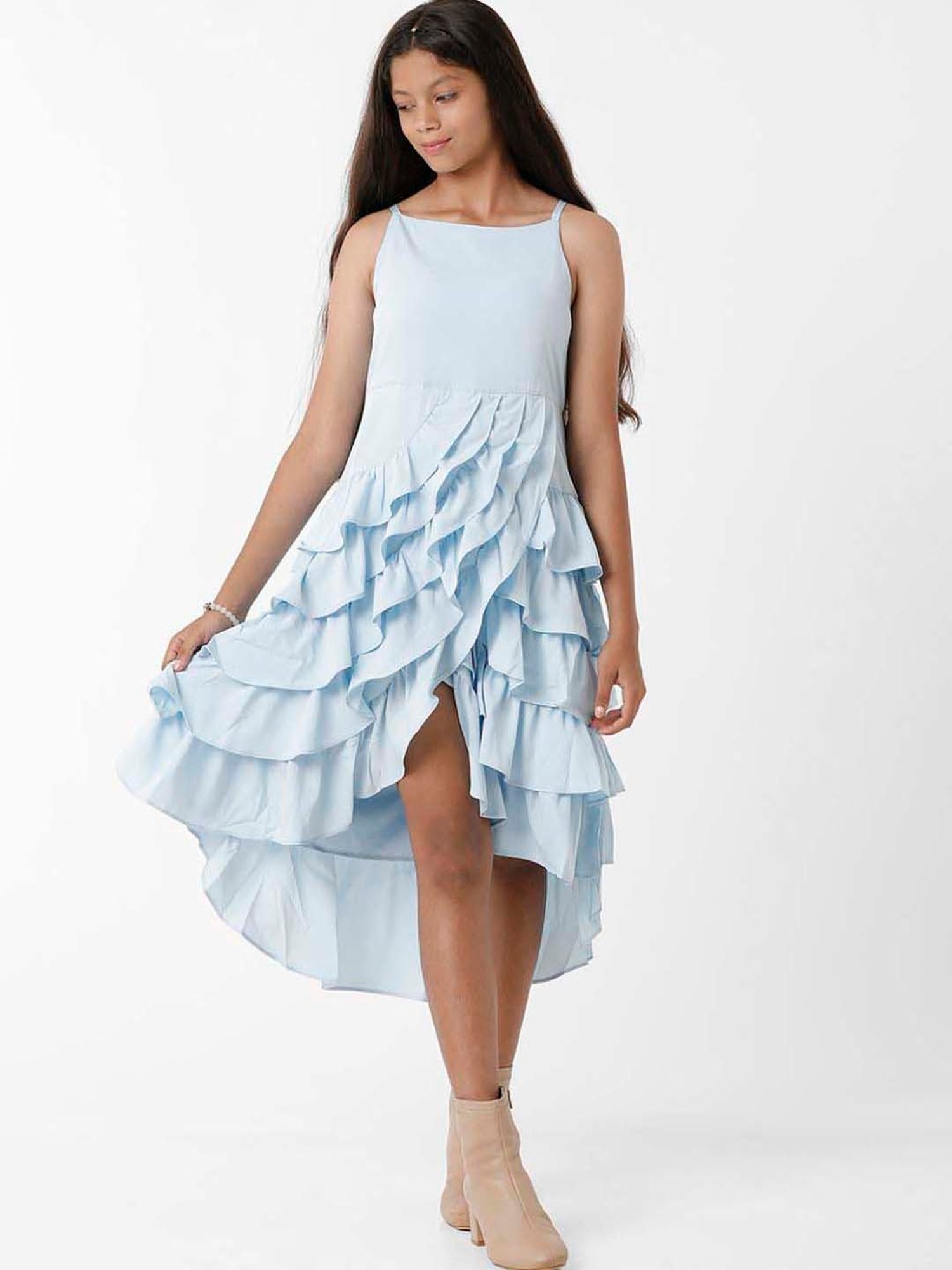 Kate & Oscar Kids Blue Regular Fit Dress