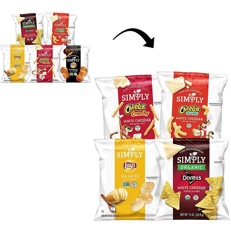 Simply Brand Snacks Variety Pack - 36ct