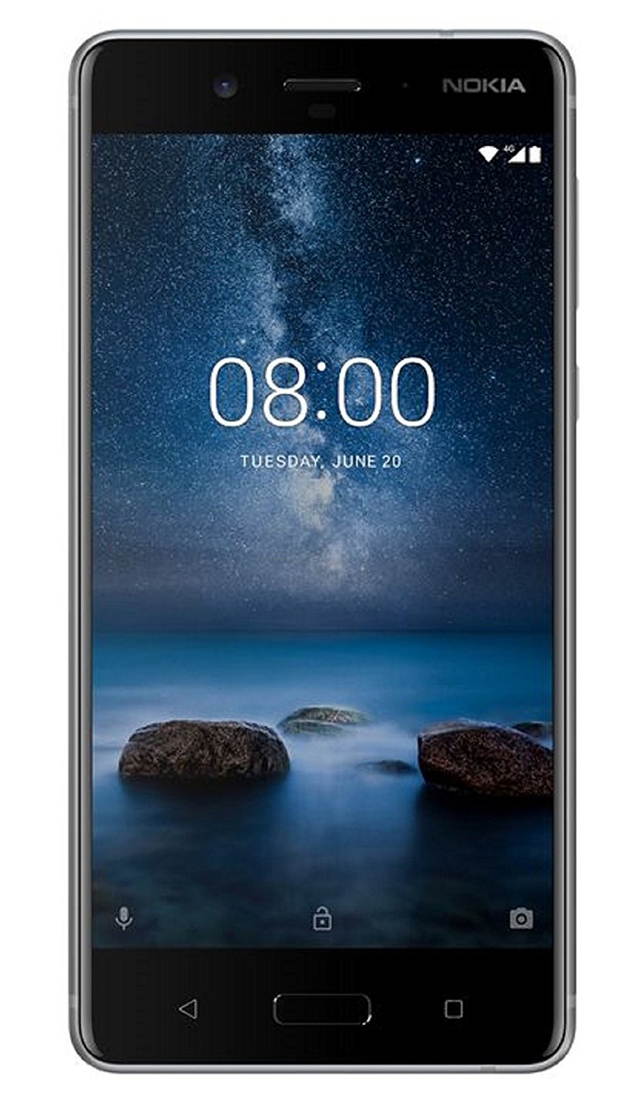Nokia 8 64GB (No CDMA, GSM only) Factory Unlocked 4G/LTE Smartphone - Tempered Blue