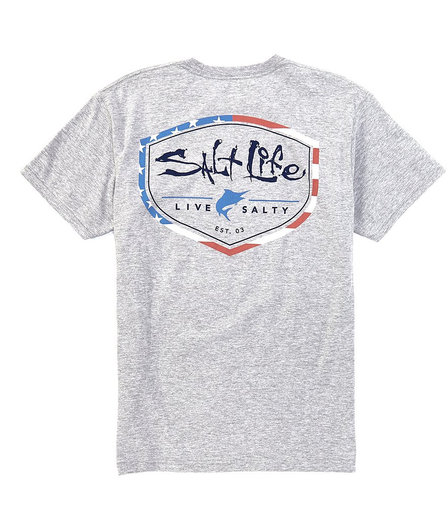Salt Life Short-Sleve Amerishield Graphic T-Shirt