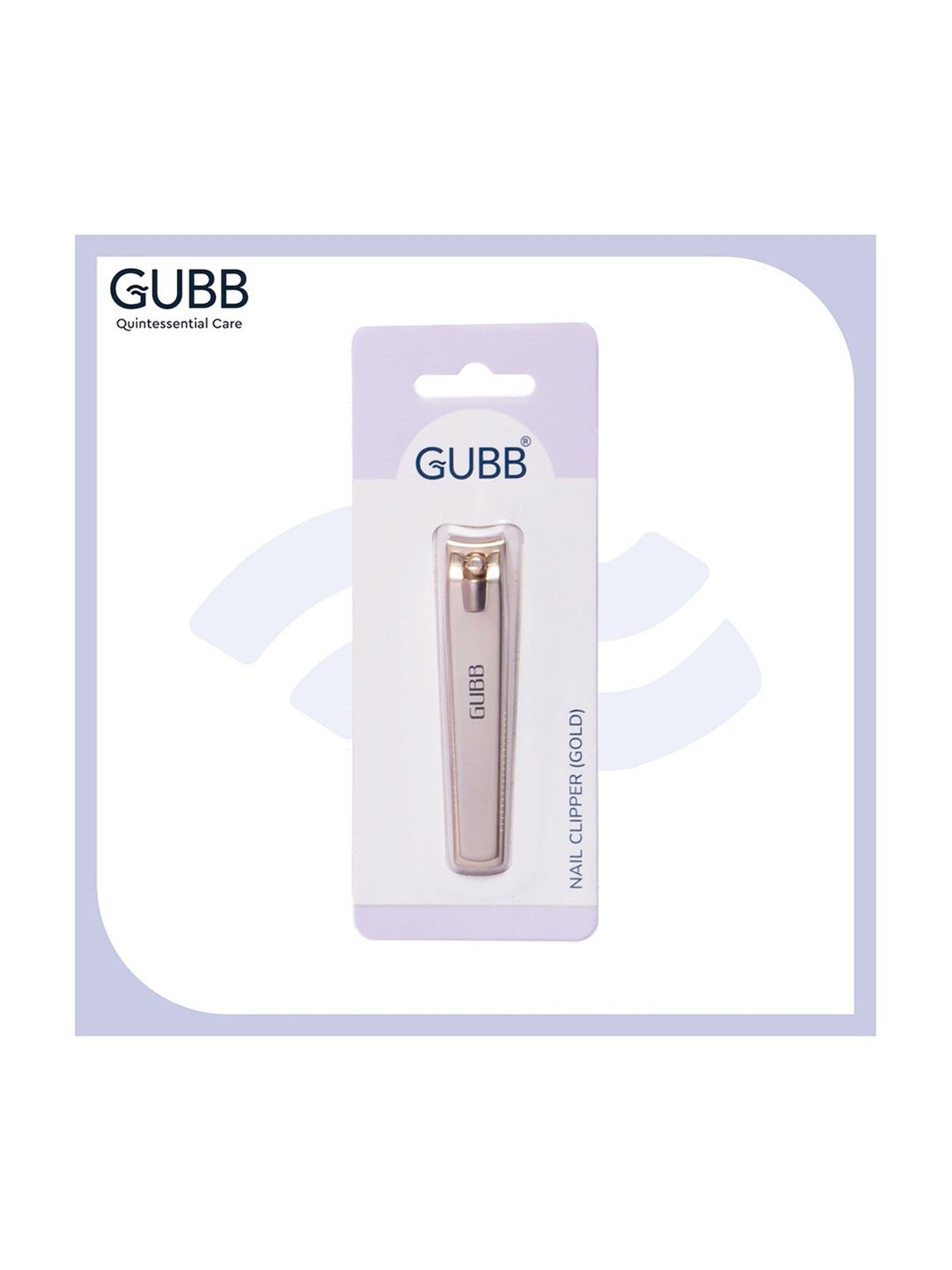 GUBB Nail Clipper for Men & Women - Carbon Steel Gold Nail Cutter