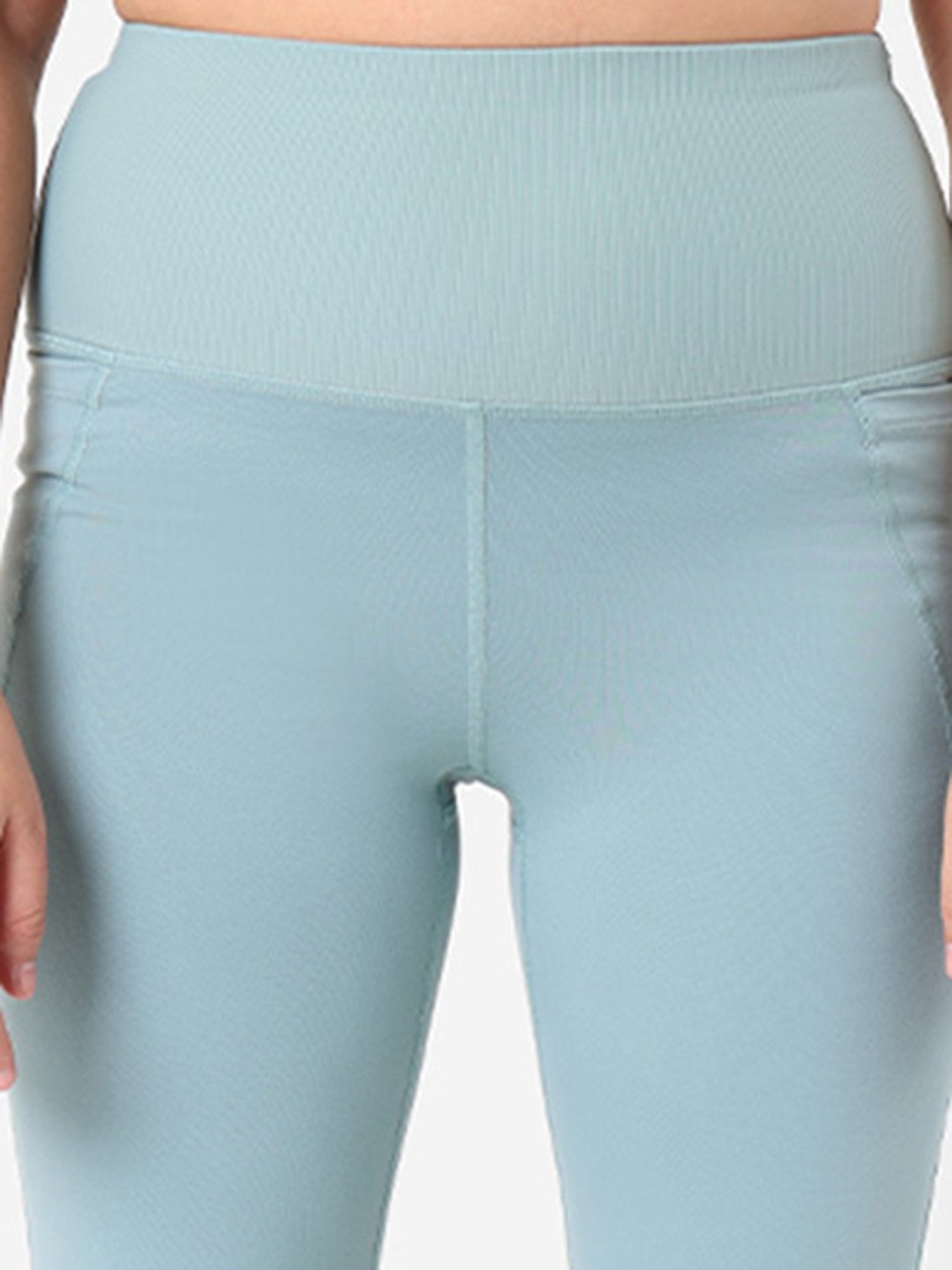 BlissClub Mint Green Flare Fit Tights