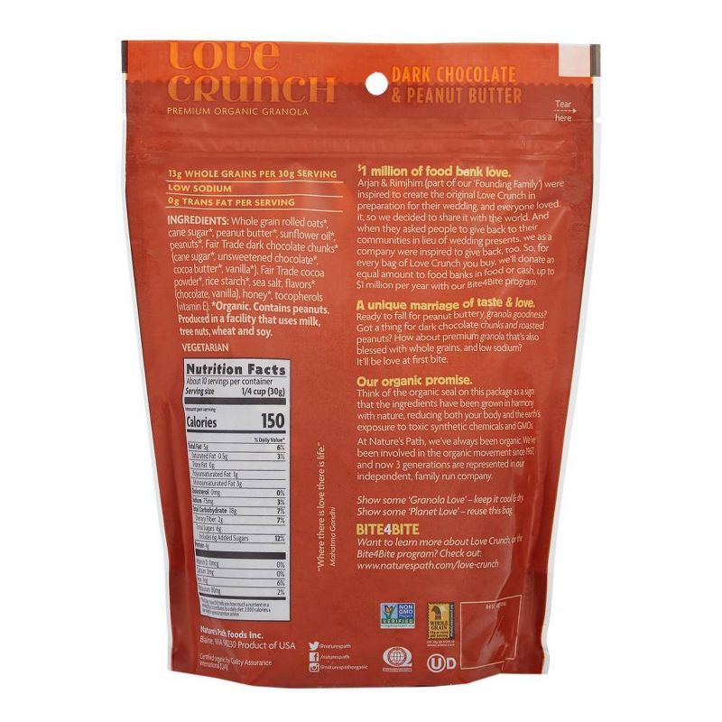 Nature's Path Love Crunch Dark Chocolate and Peanut Butter - 11.5oz