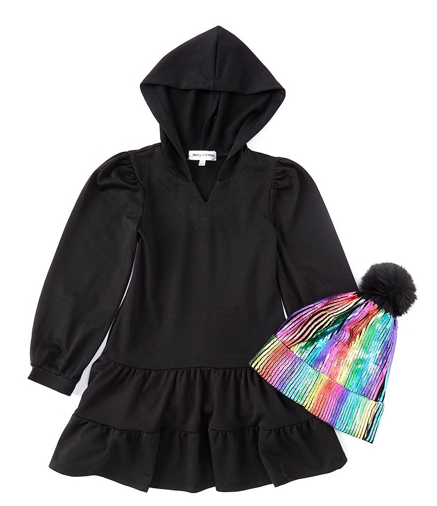 Honey And Rosie Big Girls 7-16 Long Sleeve Sweatshirt Dress