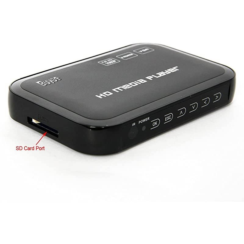 Portable HD for 1080P Resolution Multi Media Player 3 Outputs Hdmi Vga Av 2 Inputs Sd Card