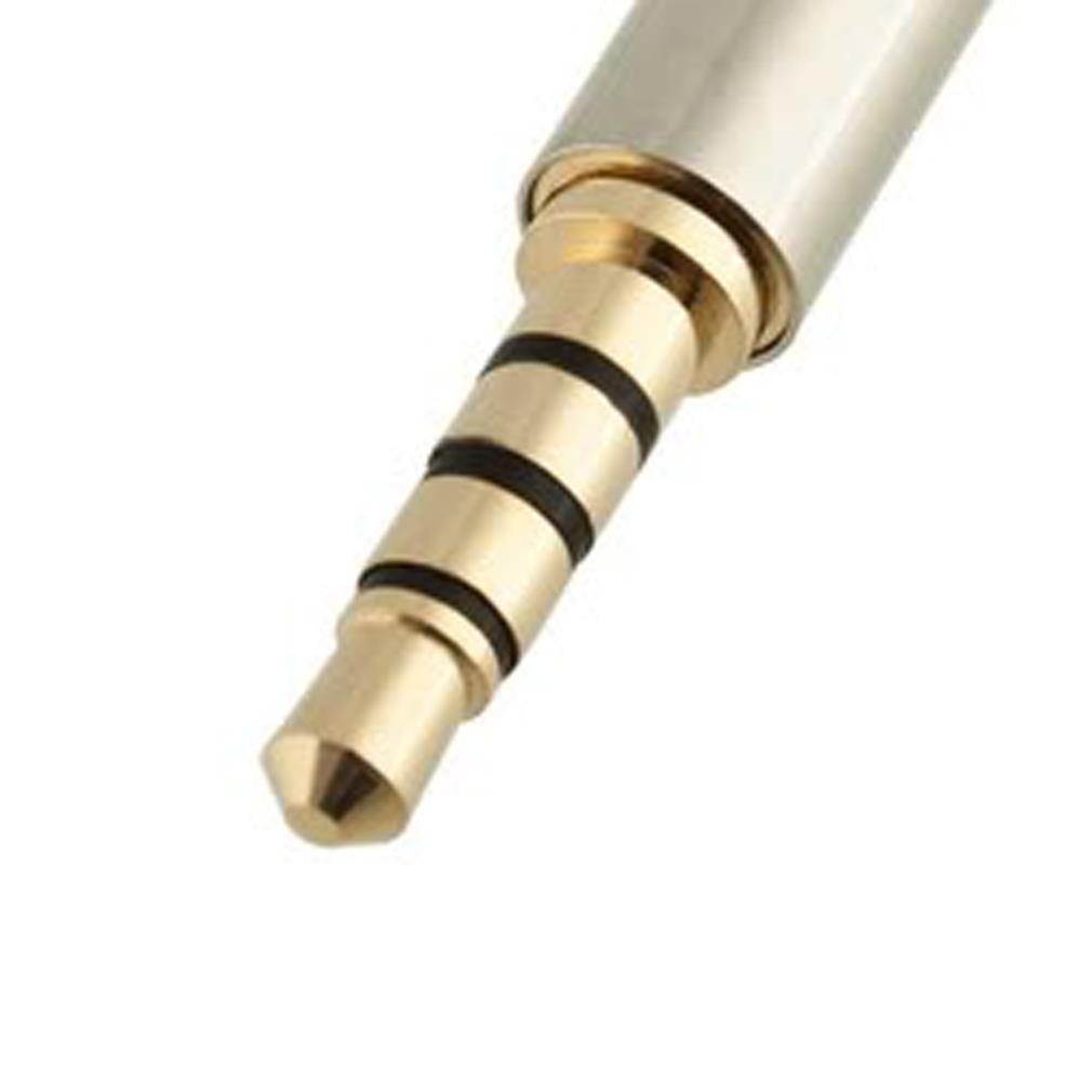 Gold 3.5mm Male  to 2.5mm Female  Audio Stereo Headphone Jack Adapter Converter