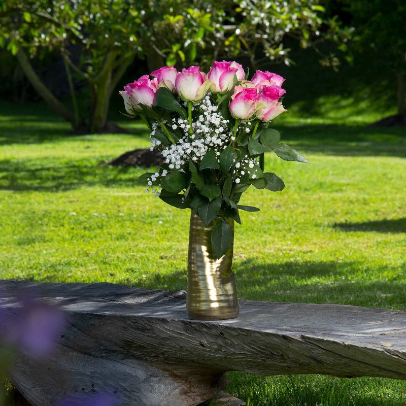 Colour Republic Pink Rose + Gypsophila Bouquet