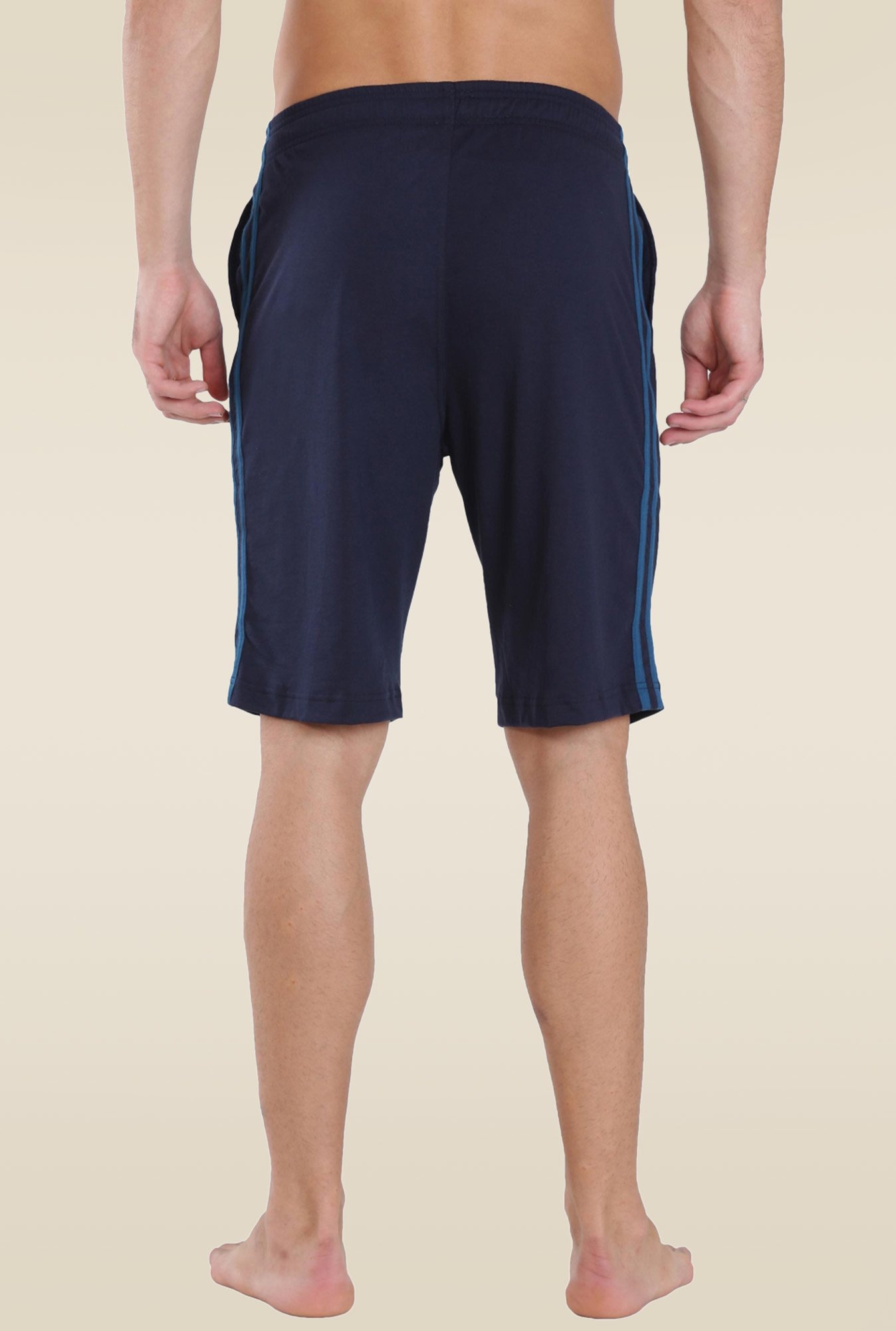 Jockey 9426 Navy Super Combed Cotton Rich Shorts with Side Pocket