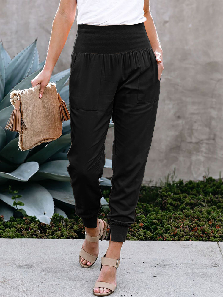 Karen Kane Cropped Wide Leg Linen Blend Striped Pants