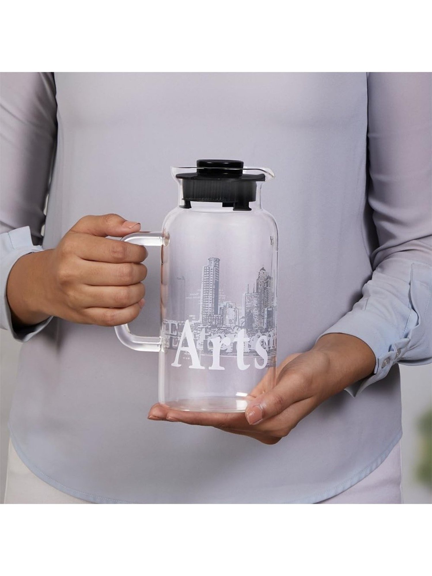 Borosil Silver Stainless Steel Wonder Jug (5700 ML)