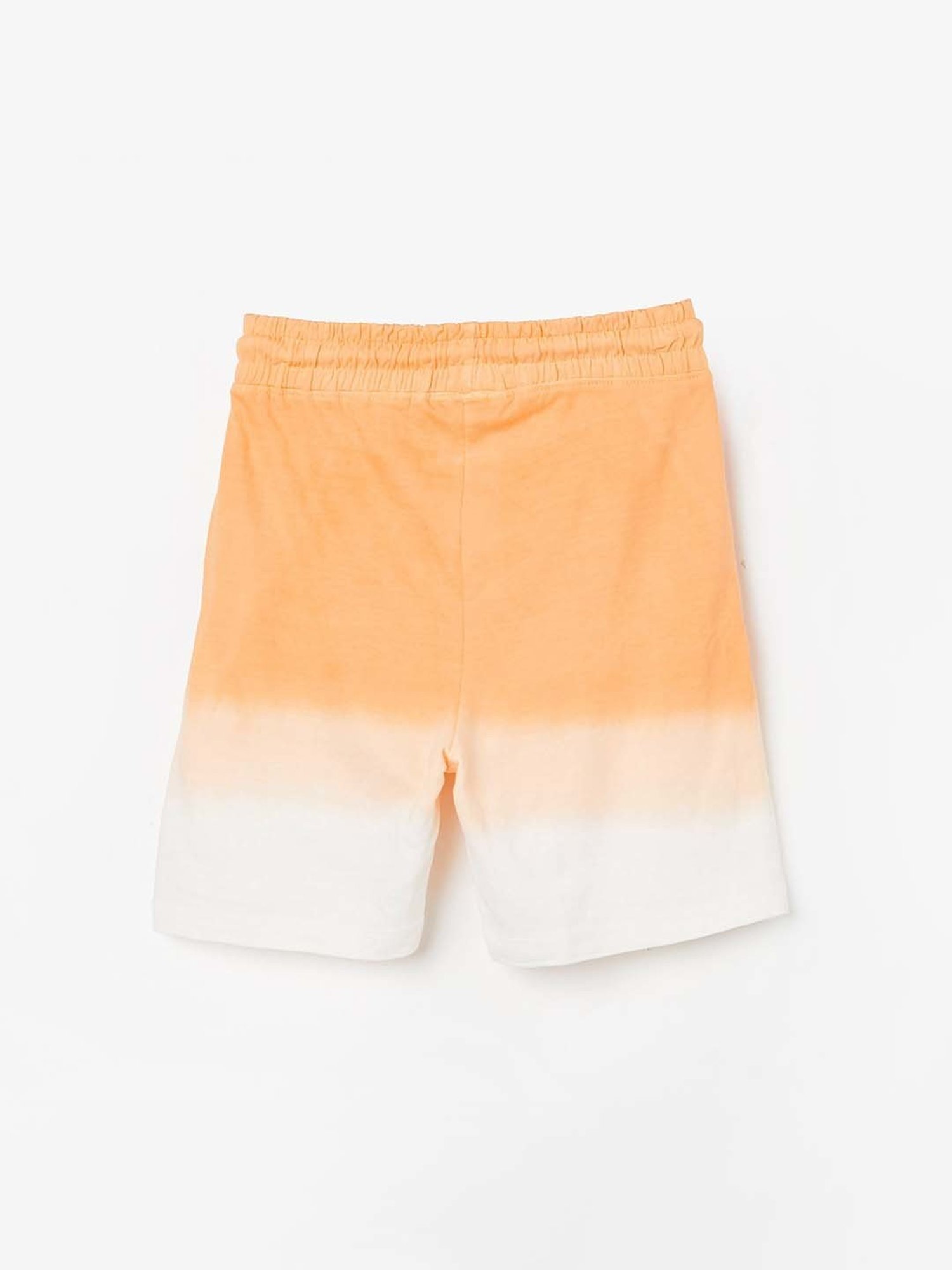 KAPPA Kids Orange & White Cotton Color Block Shorts