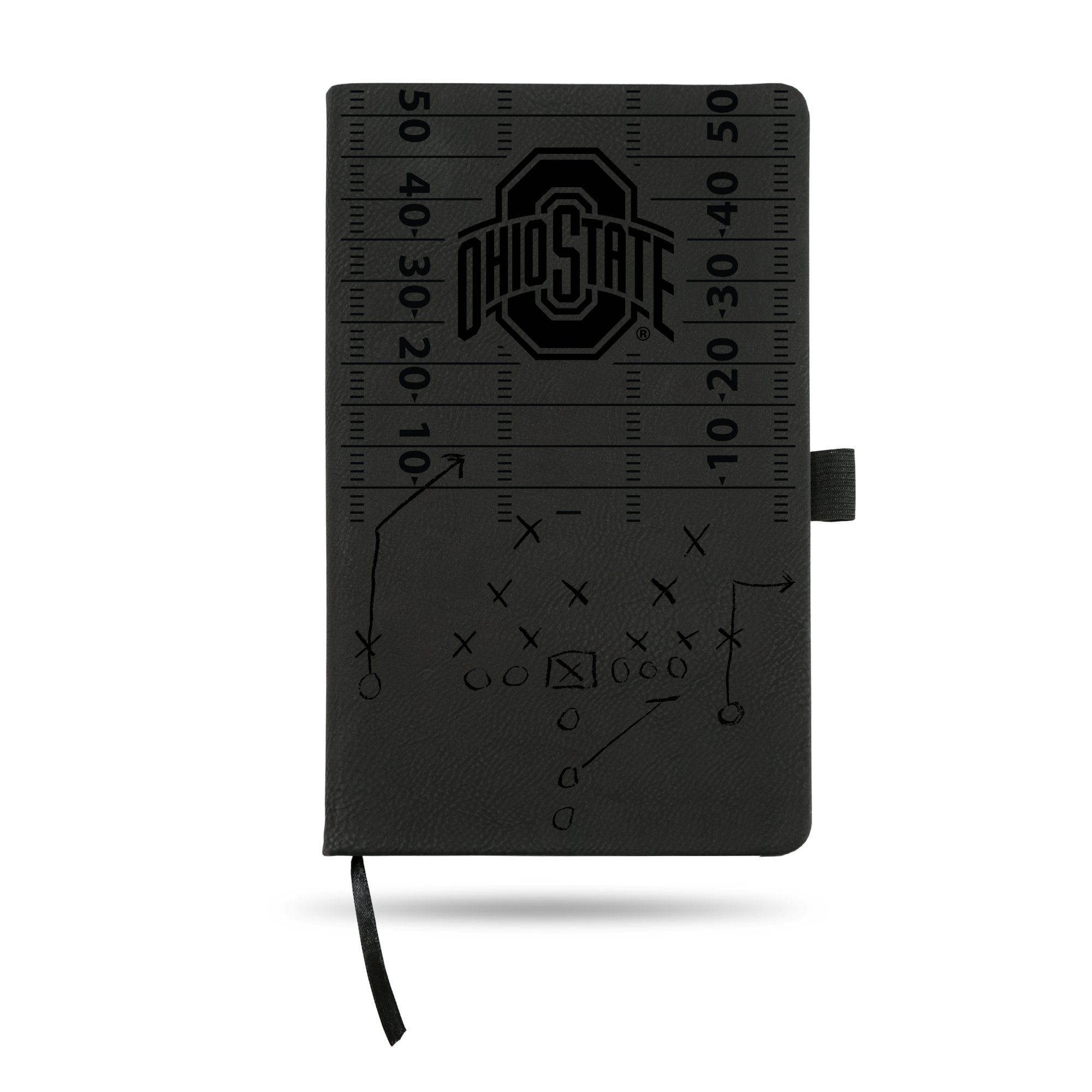 8.25" Black NCAA Ohio State Buckeyes Notepad with Elastic Band