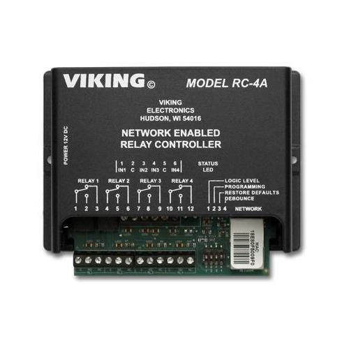 VIKING ELECTRONICS VIK#VKRC4A Network Enabled 4 Relay Controller