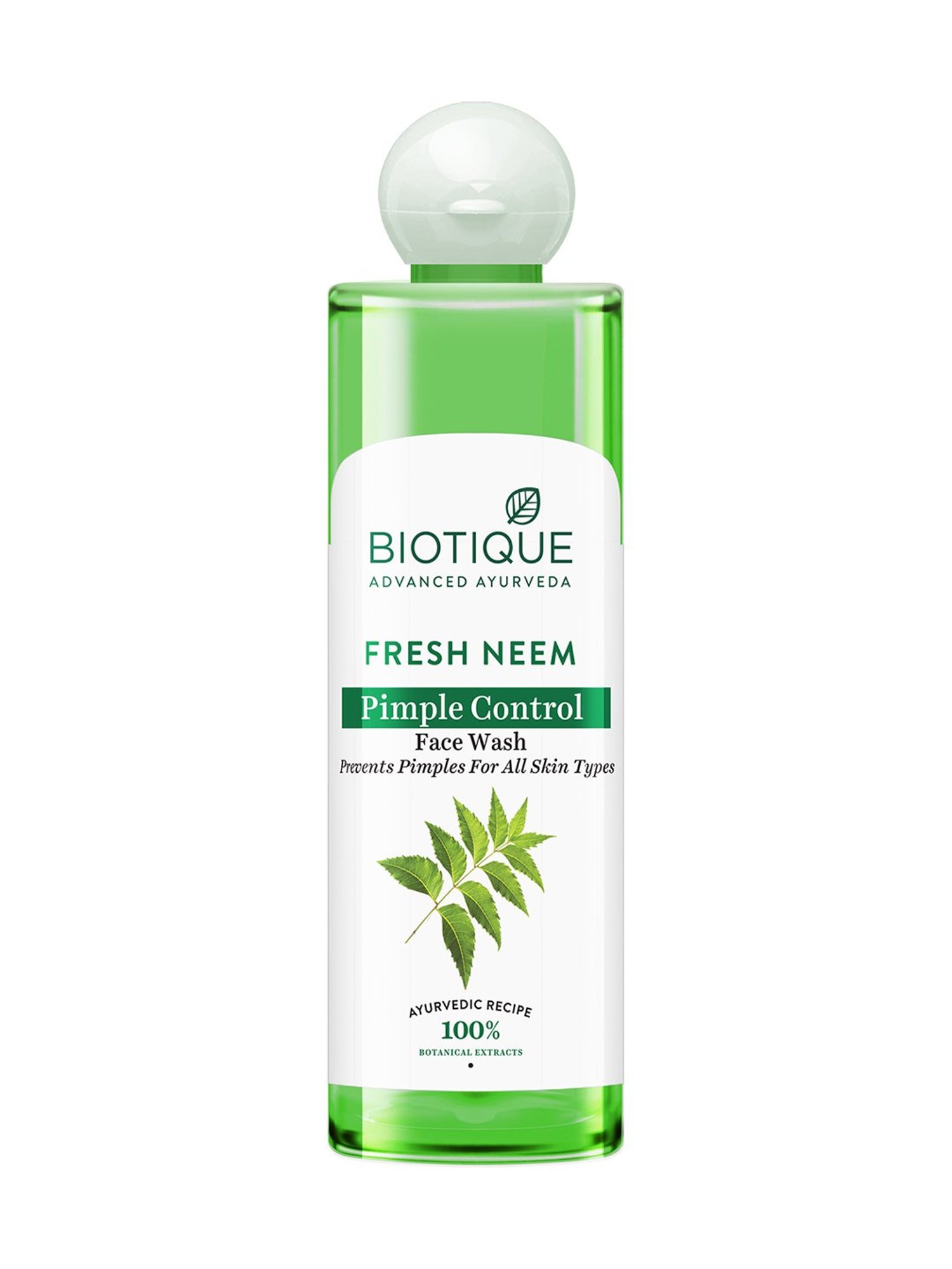 BIOTIQUE Fresh Neem Pimple Control Face Wash - 200 ml