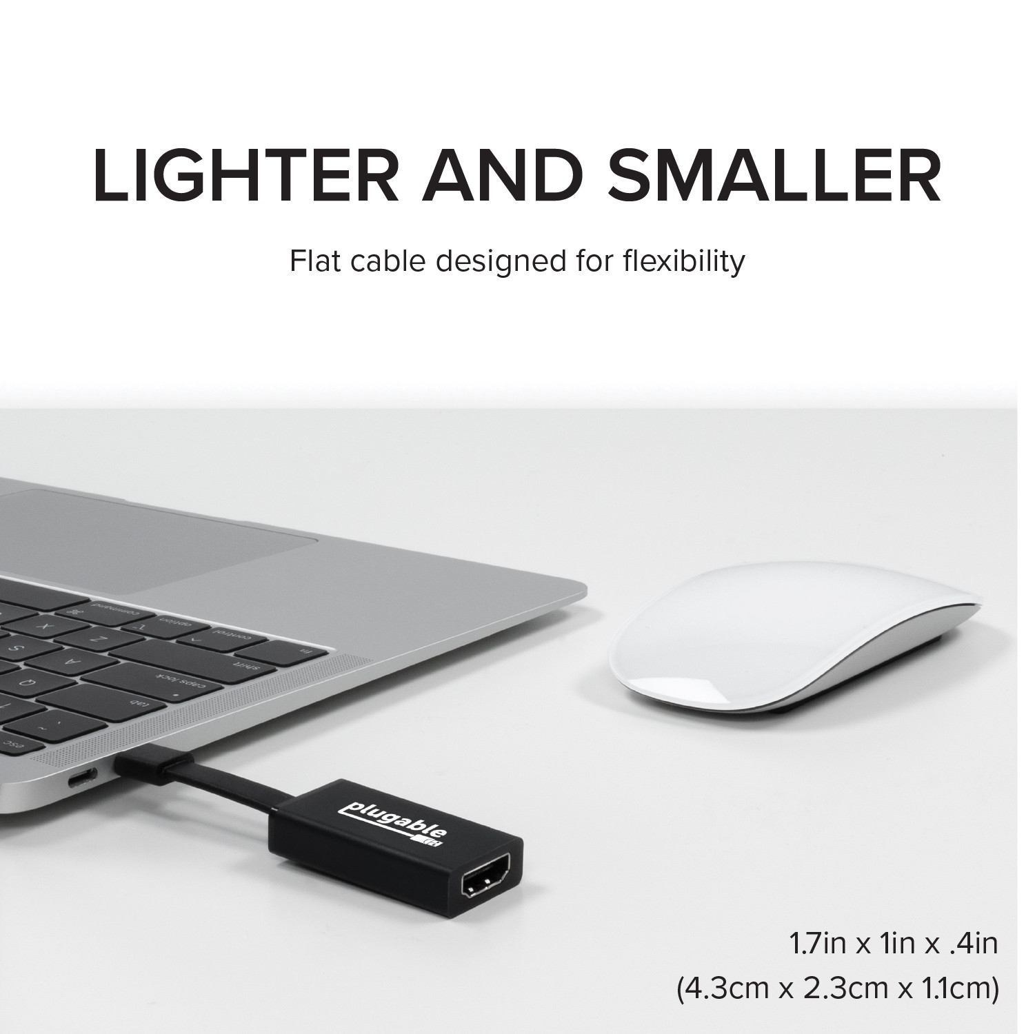 Plugable USB C to HDMI Adapter 4K 30Hz, Thunderbolt 3 to HDMI Adapter Compatible with MacBook Pro, Windows, Chromebooks, 2018+ iPad Pro, Dell XPS, Thunderbolt 3 Ports and More