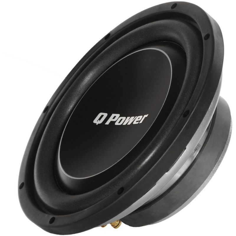 Q Power 1000W Car Subwoofer + Q Power Truck Enclosure + Boss 1100W A/B Amplifier