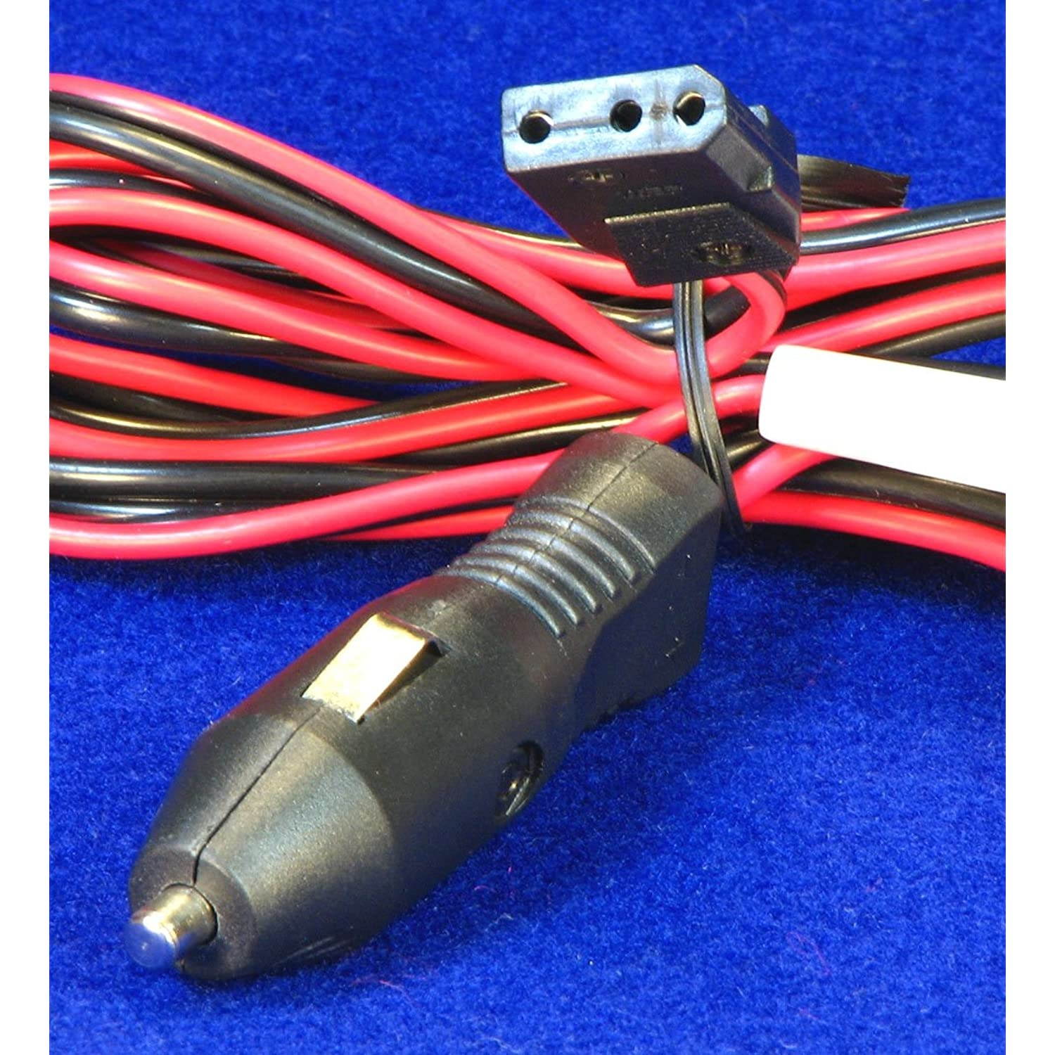 POWER CORD w/ LIGHTER PLUG Heavy Duty 16 ga with 3 pin socket for CB Ham Radios - Workman CB3AP