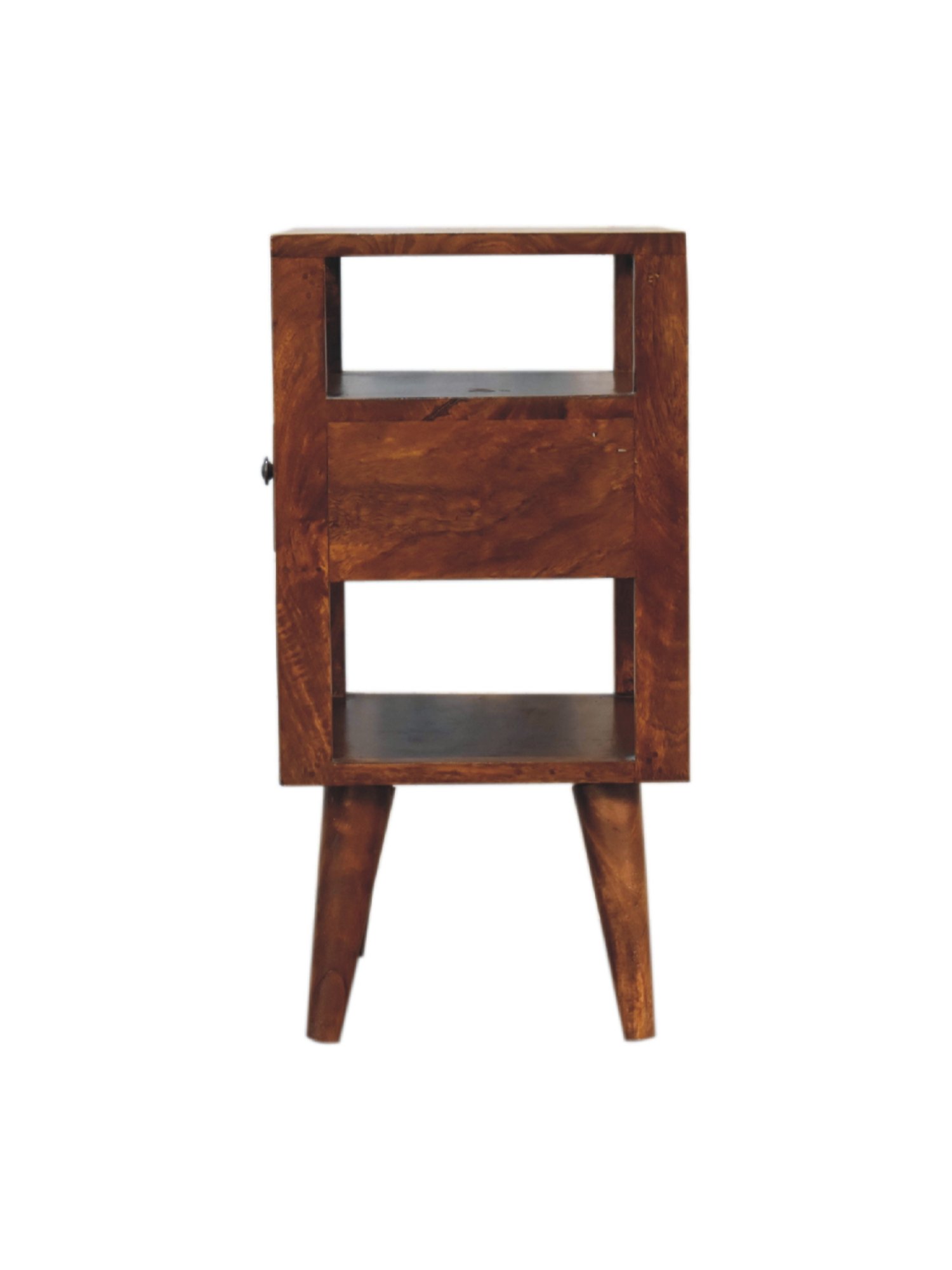 Ikiriya Avina Solid Dark Brown Wood End Table