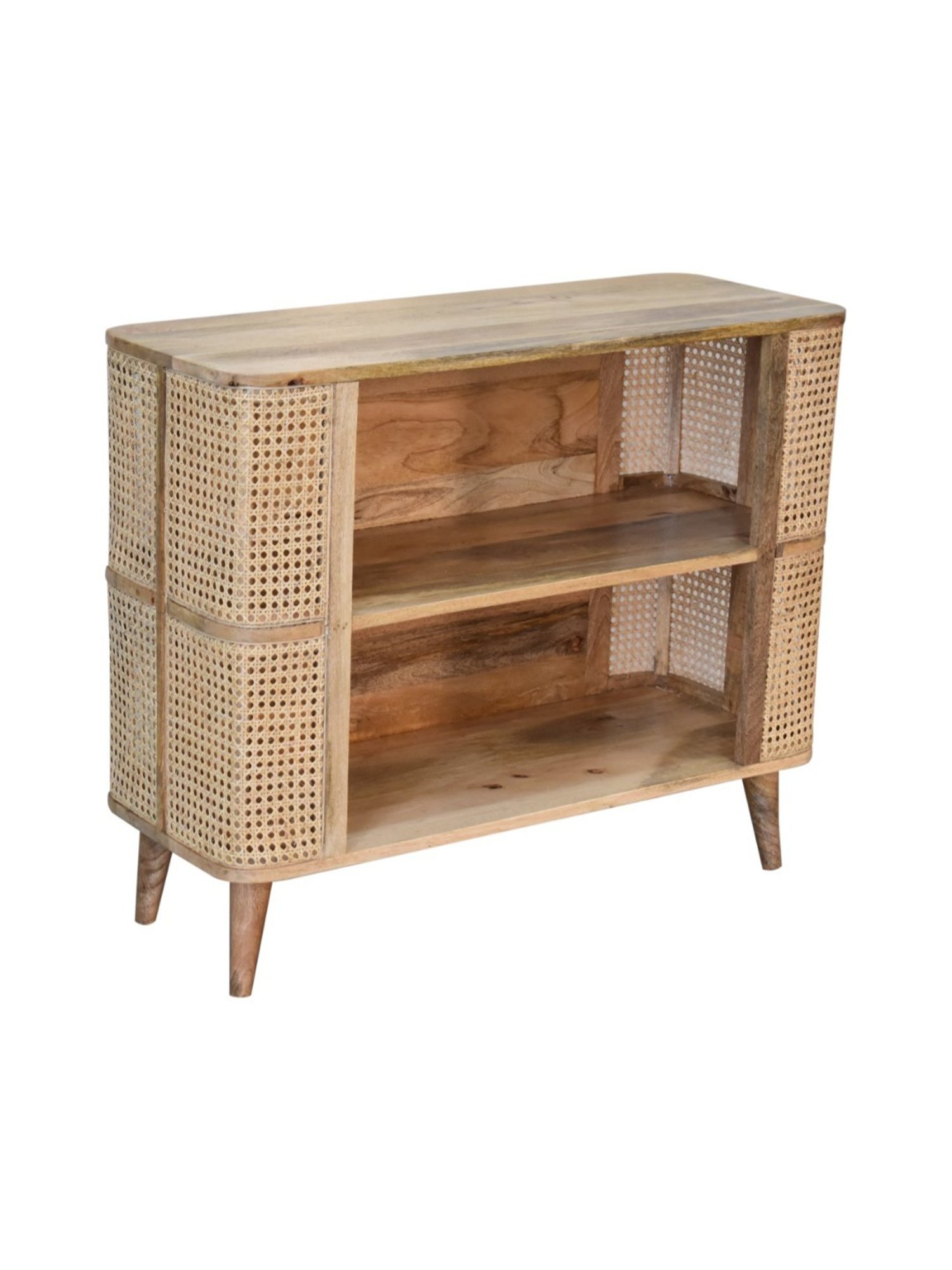 Artisan Furniture Larissa Open Brown Wood Cabinet