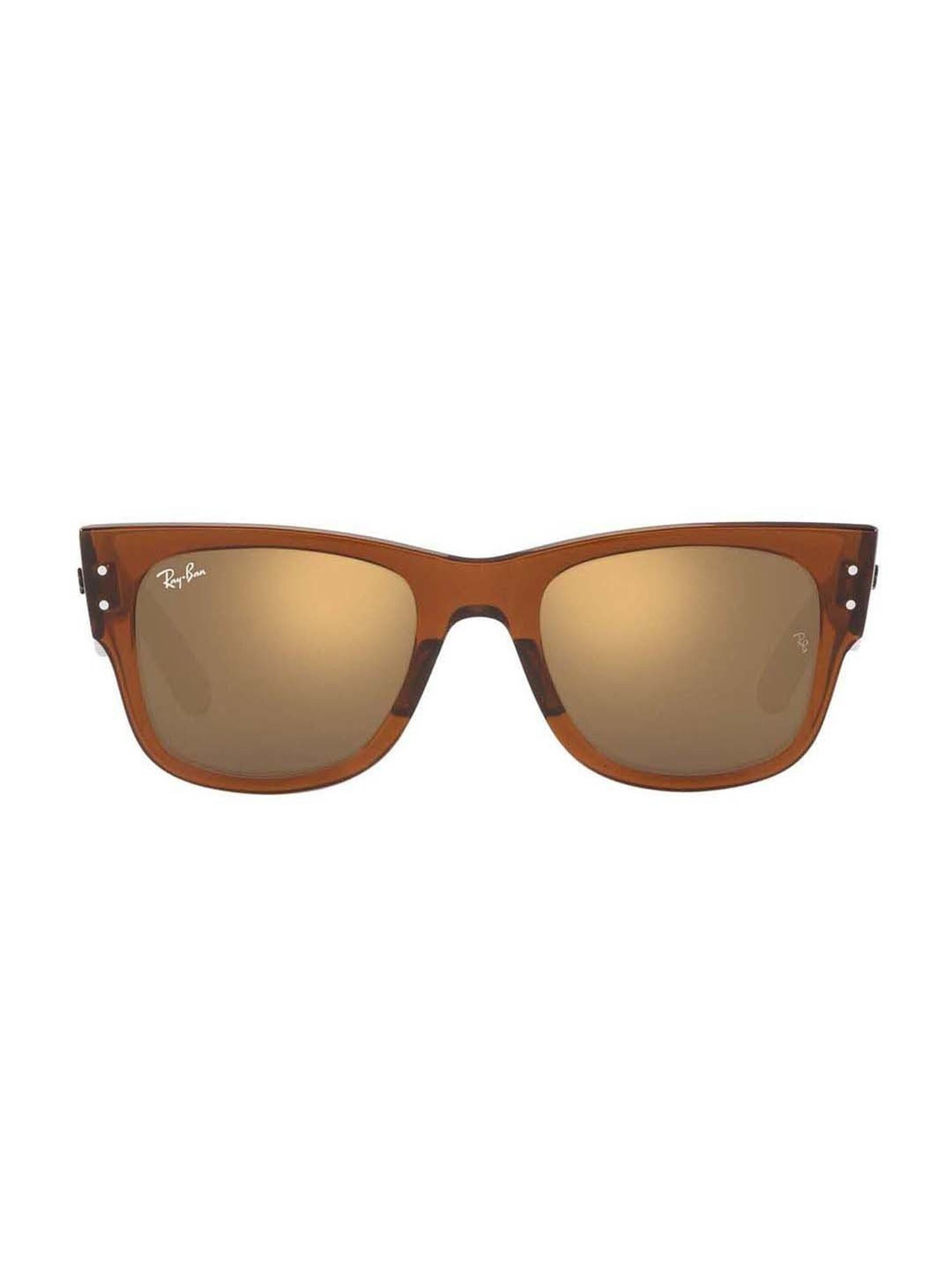 RAY-BAN Unisex UV Protected Gold Lens Square Sunglasses - 0RB0840S66369351