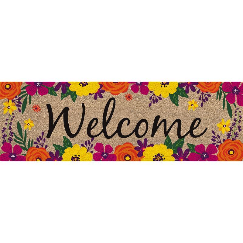 1'6"x2'6" Small Hello Door Mat Black - Threshold™