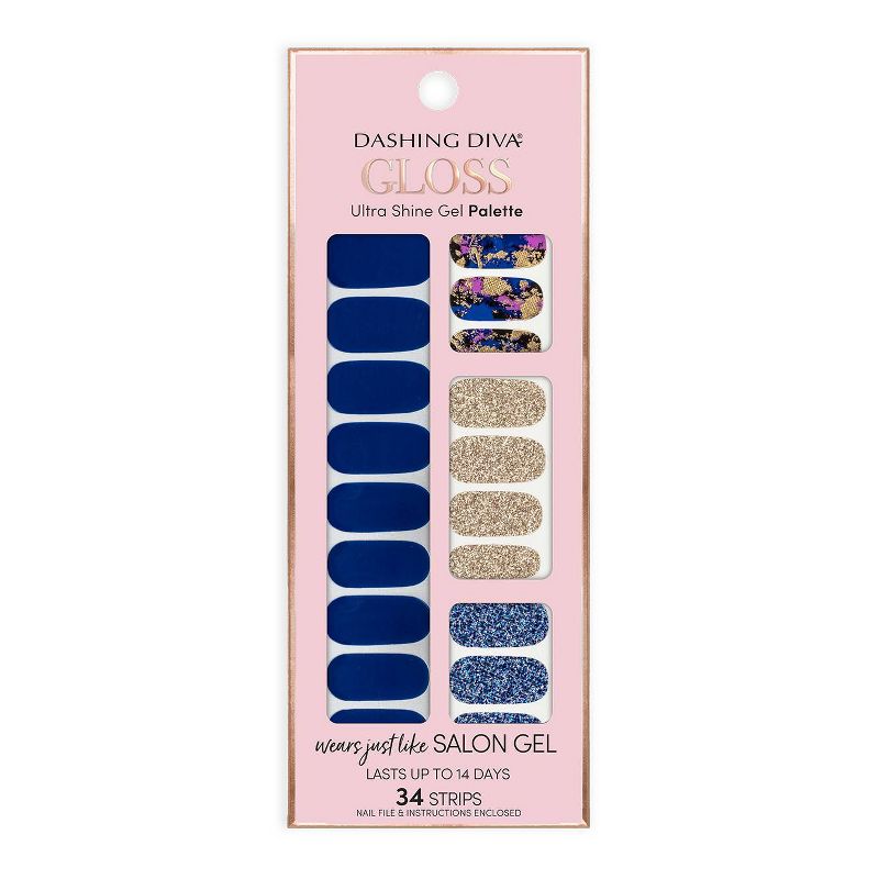 Ardell Nail Addict Blush False Nails Geometric Crystals - 24ct