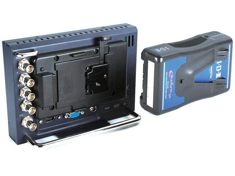 7 inch HD/SD TFT LCD Monitor with V-Mount Battery Mount