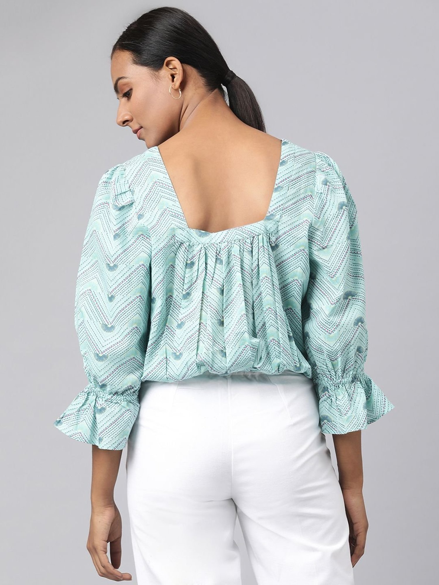 Fabindia Blue Cotton Top