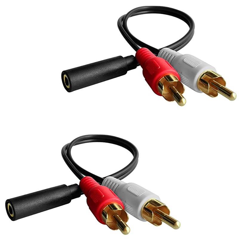 2Male to 2Male RCA Audio Cable 15Feet 10Pack