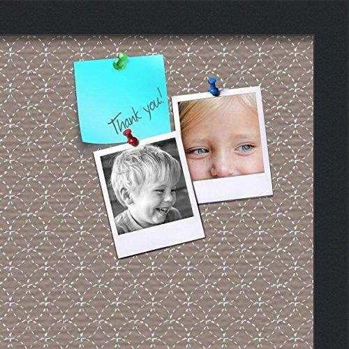 PinPix custom printed pin cork bulletin board made from canvas, Seemless Pattern 16 x 16 Inches (Completed Size) and framed in Satin Black (PinPix-492)