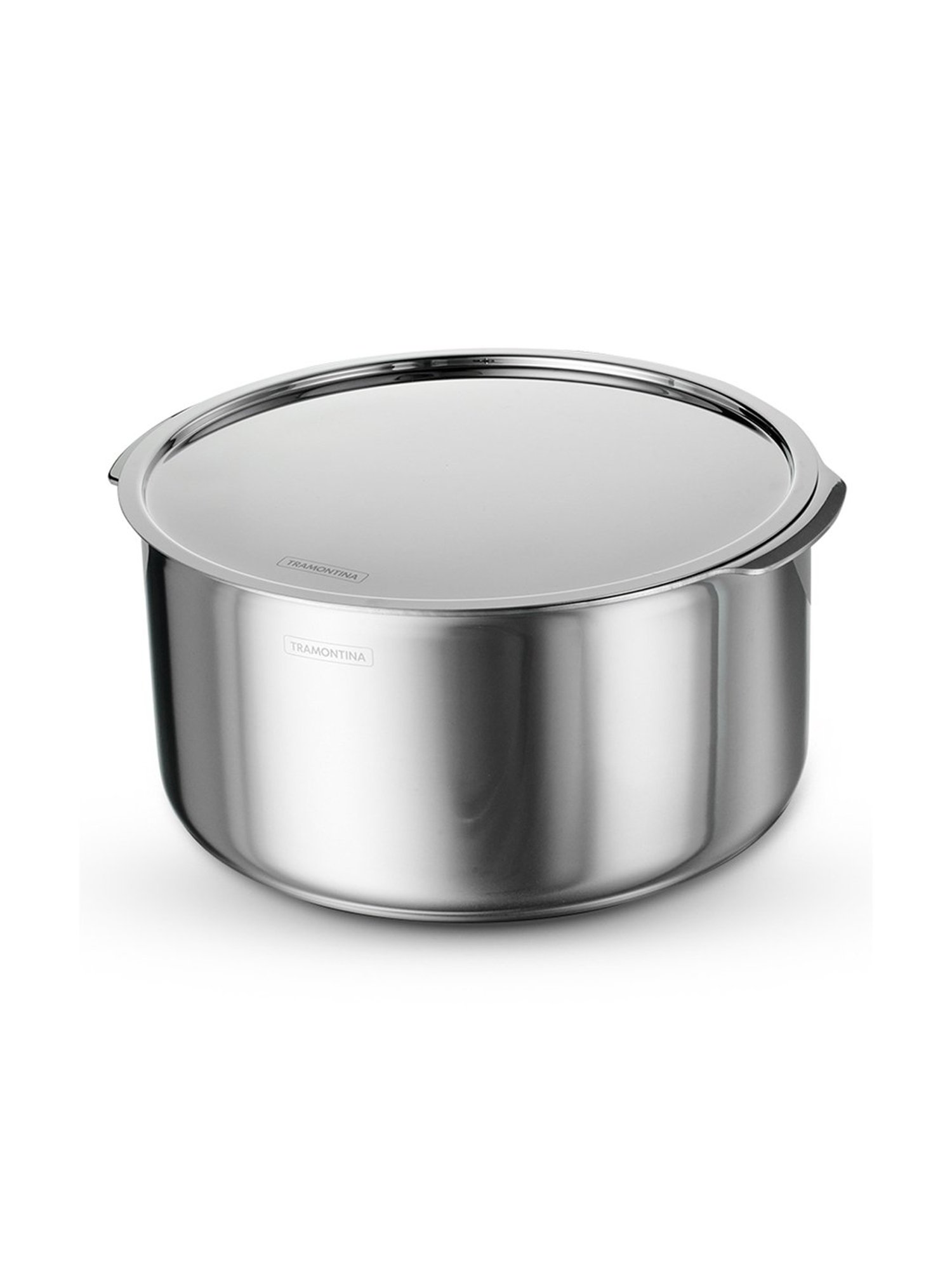 HAZEL Silver Induction Bottom Tope Stainless Steel Patila - 17.7 cm (2500 ml)