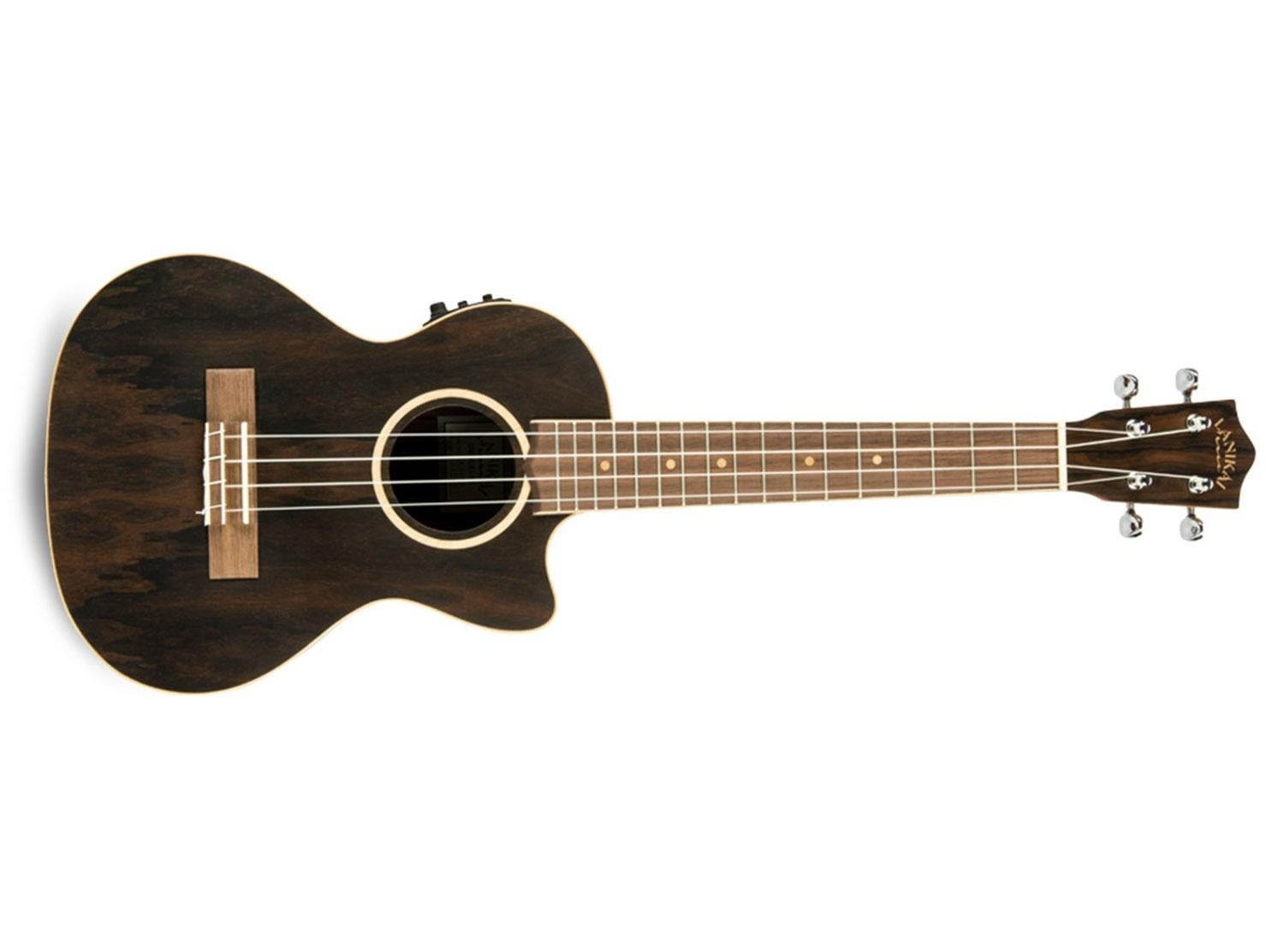 Lanikai ZR-CET Ziricote Tenor with Kula Preamp A E Ukulele Matte