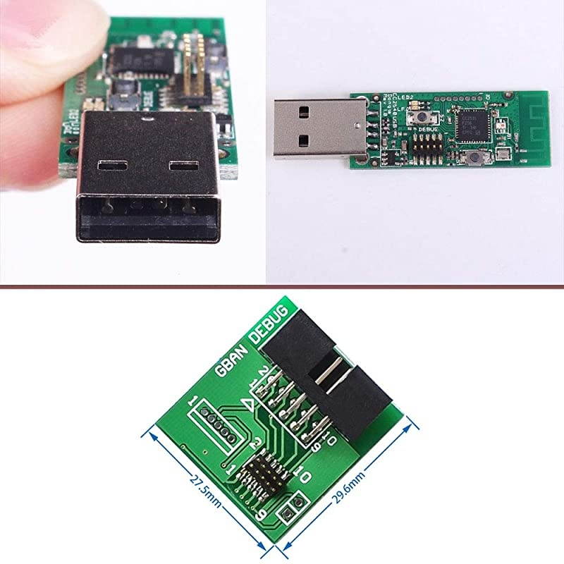 CC2531 Sniffer USB Dongle Protocol Analyzer+Bluetooth 40 CC2540 Zigbee CC2531 Sniffer USB Dongle BTool Programmer Connector Board Downloader Cable 1Set
