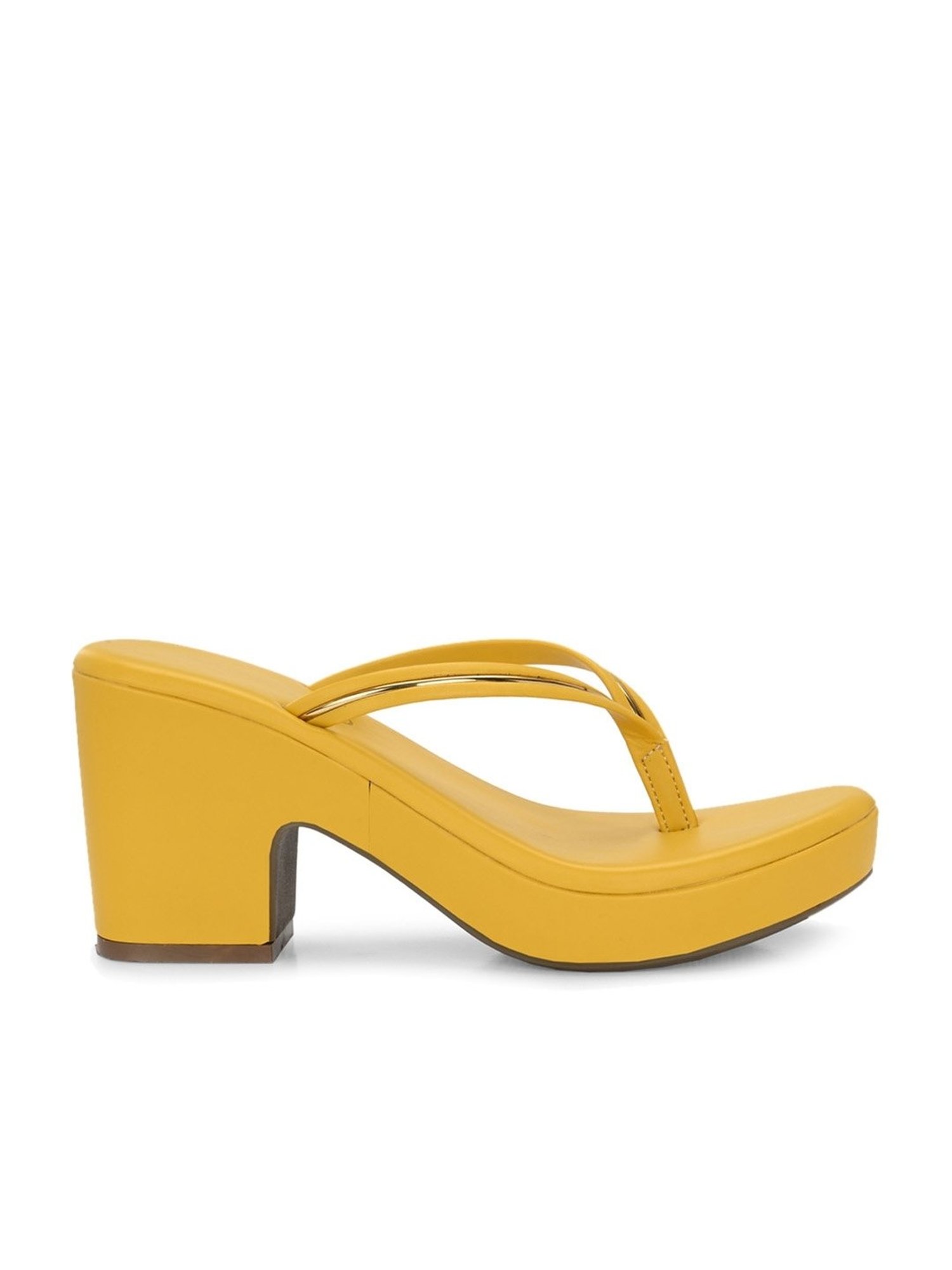 Clog London Women's Yellow Thong Sandals