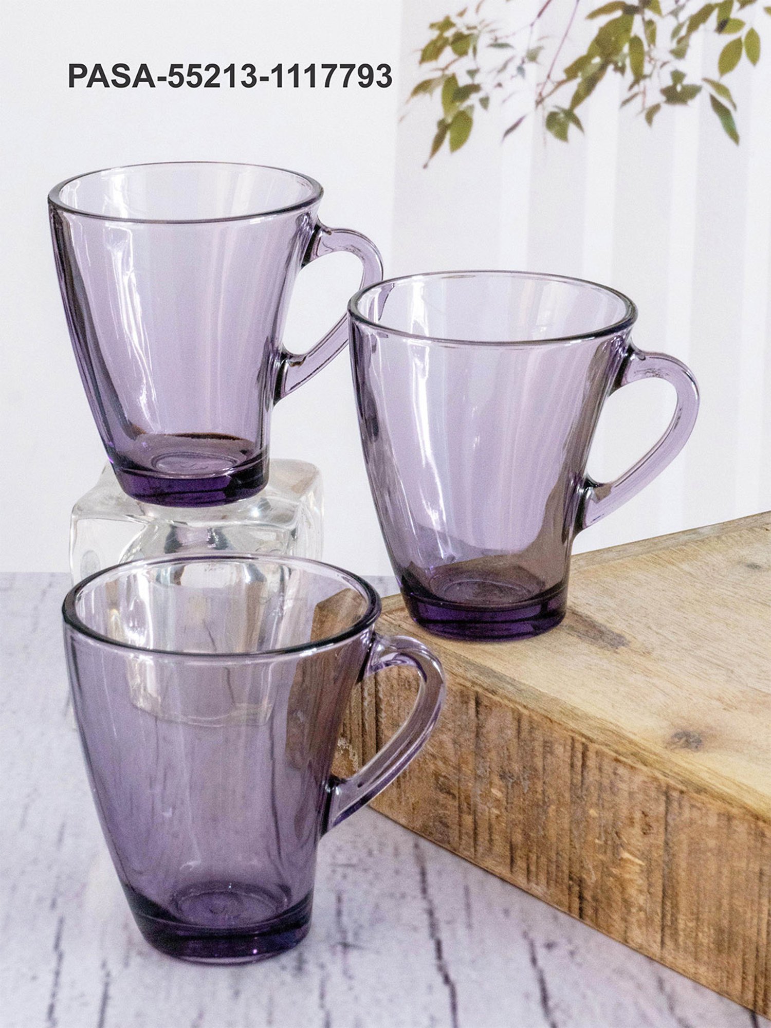 Pasabahce Transparent Glass Penguen Small Coffee Mugs - Set of 6 (170ml)