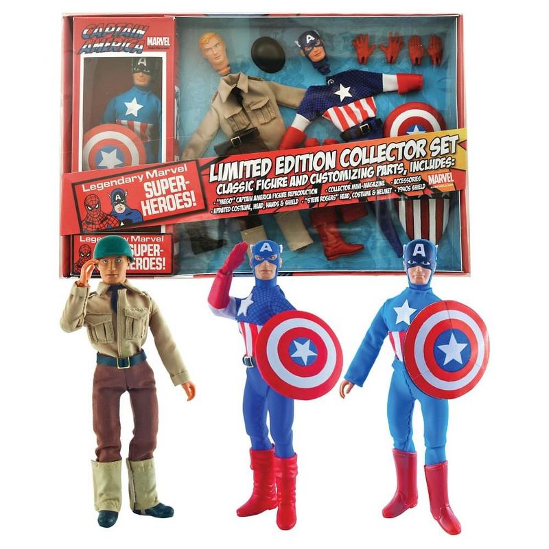 Diamond Select Marvel Captain America 8 Inch Retro Action Figure Set