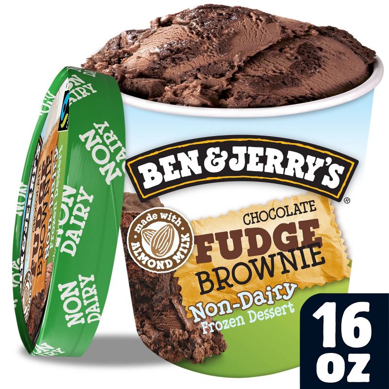 Ben & Jerry's Chocolate Fudge Brownie Non-Dairy Ice Cream Frozen Dessert - 16oz