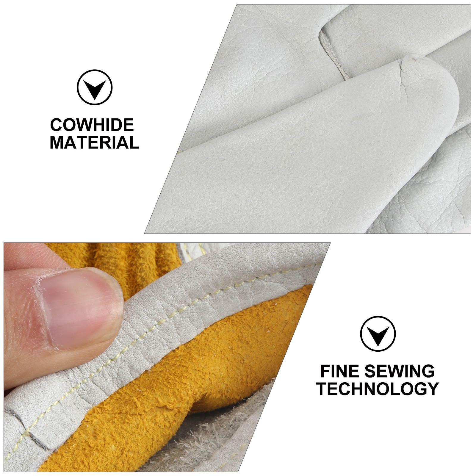 1 Pair Gardening Protective Gloves Welding Gloves Anti-slip Gloves for Work Home