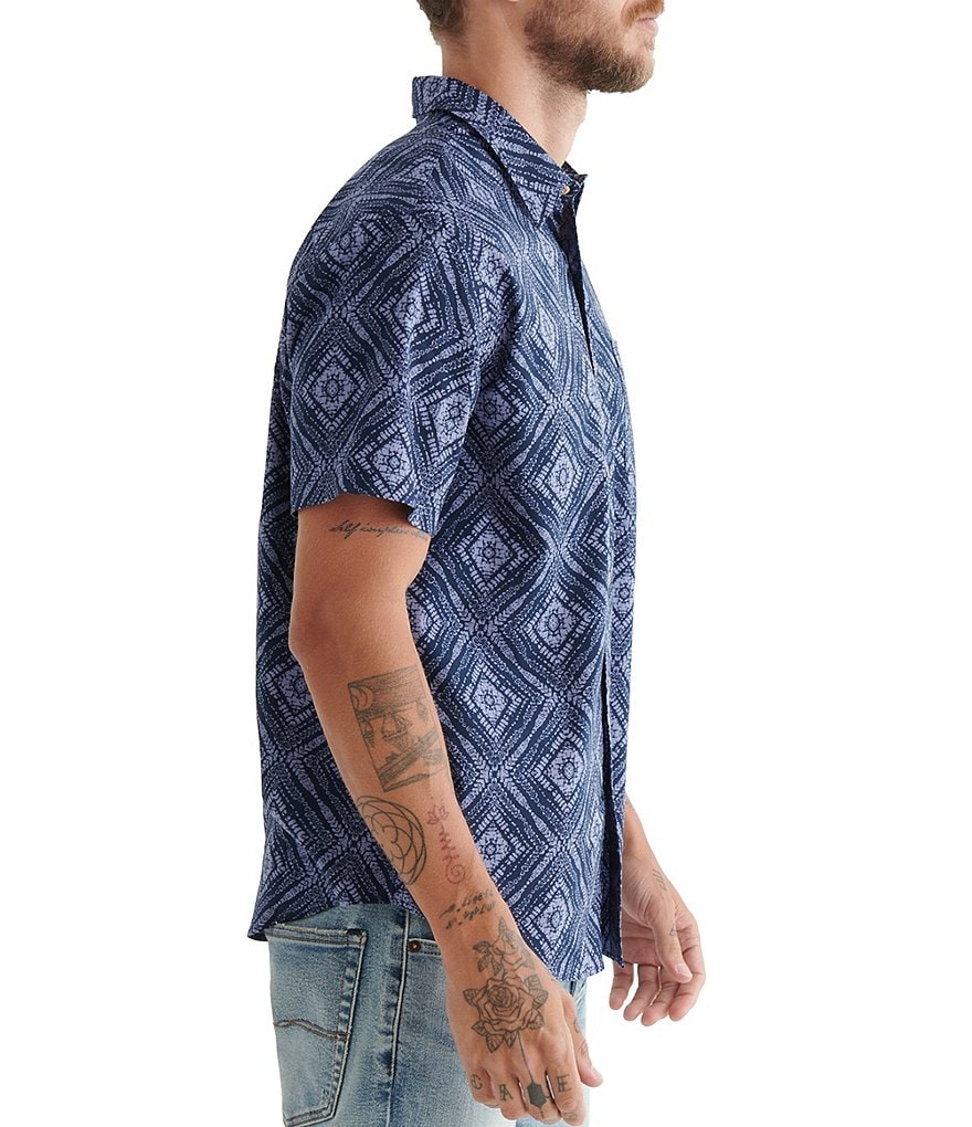 Lucky Brand Short-Sleeve San Gabriel Plaid Woven Shirt