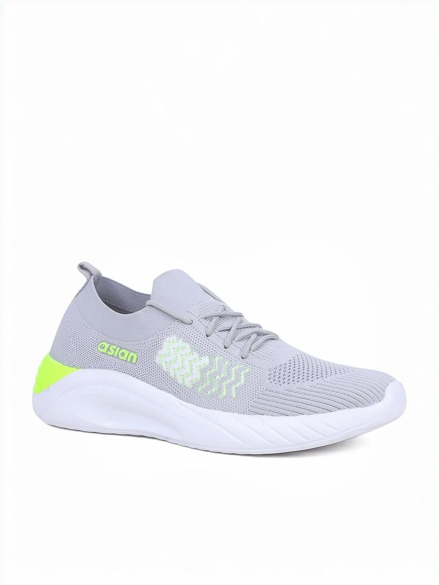 Asian Men's Grey Running Shoes