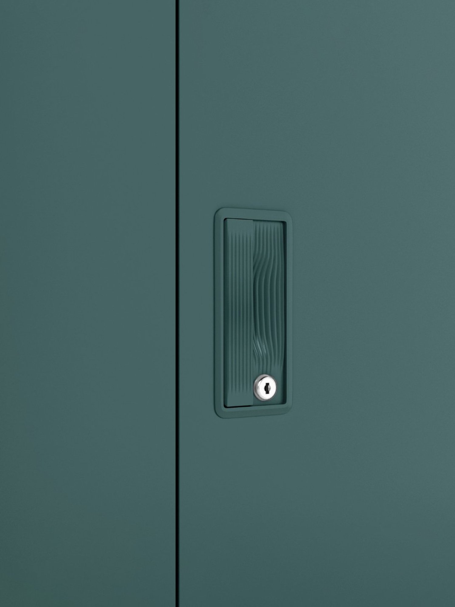 Godrej Interio Slimline 3-Door Steel Almirah, Tex Sea Pine (1-Year Warranty, 1 Locker)