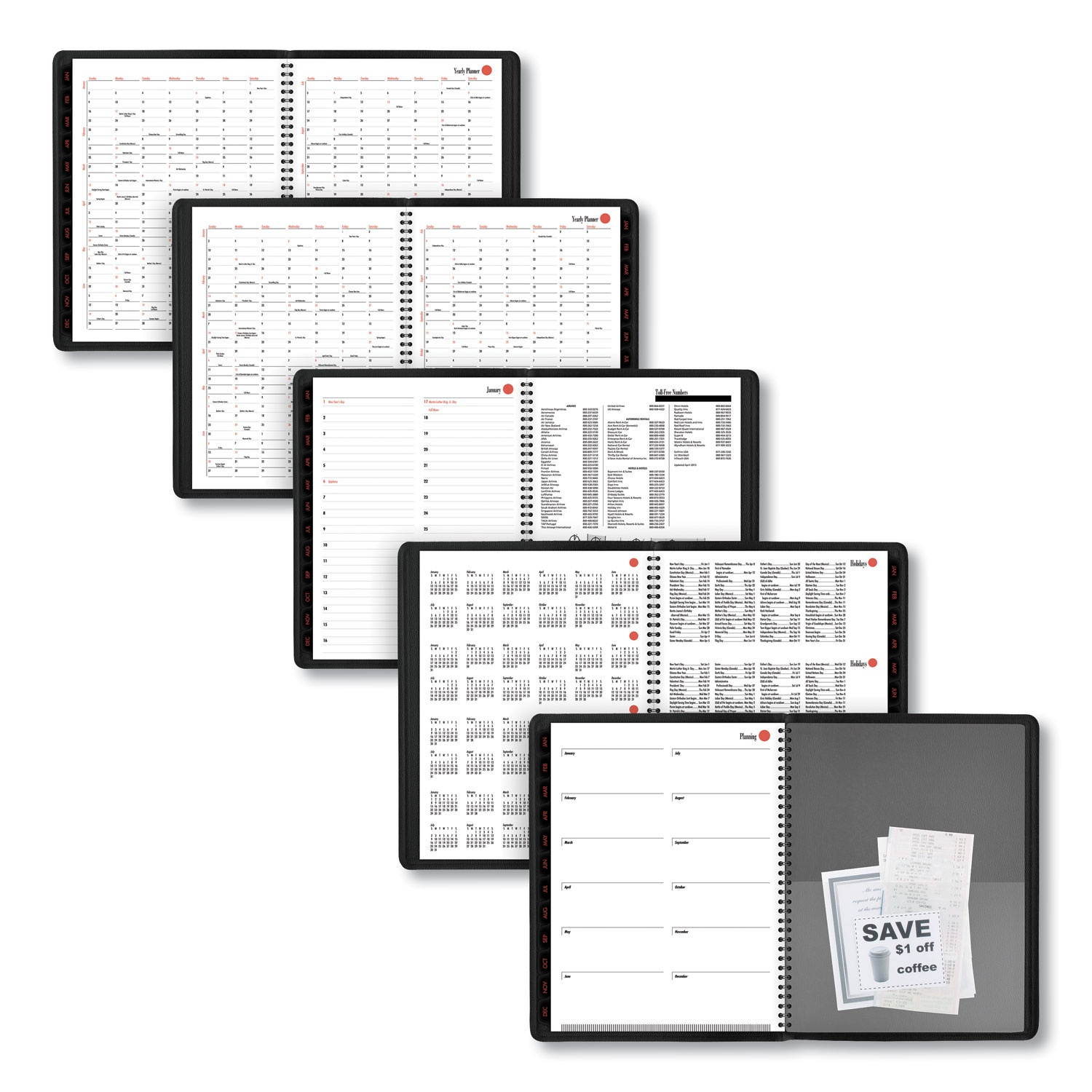 AT-A-GLANCE 800 Range Weekly/Monthly Appointment Book 11 x 8.25 White 2021