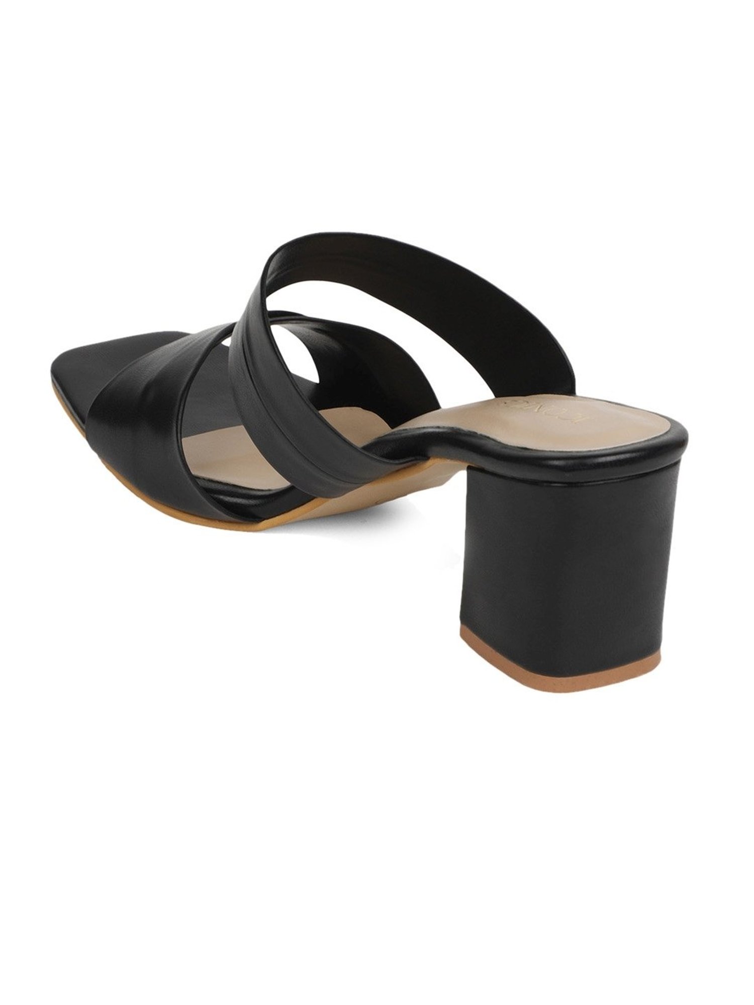 Iconics Women's Black Casual Sandals
