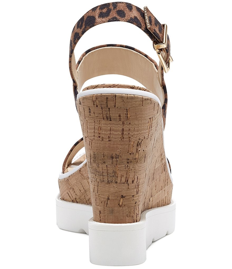 Donald Pliner Pelham Neoprene Mixed Leather Slip-On Wedge Sneakers