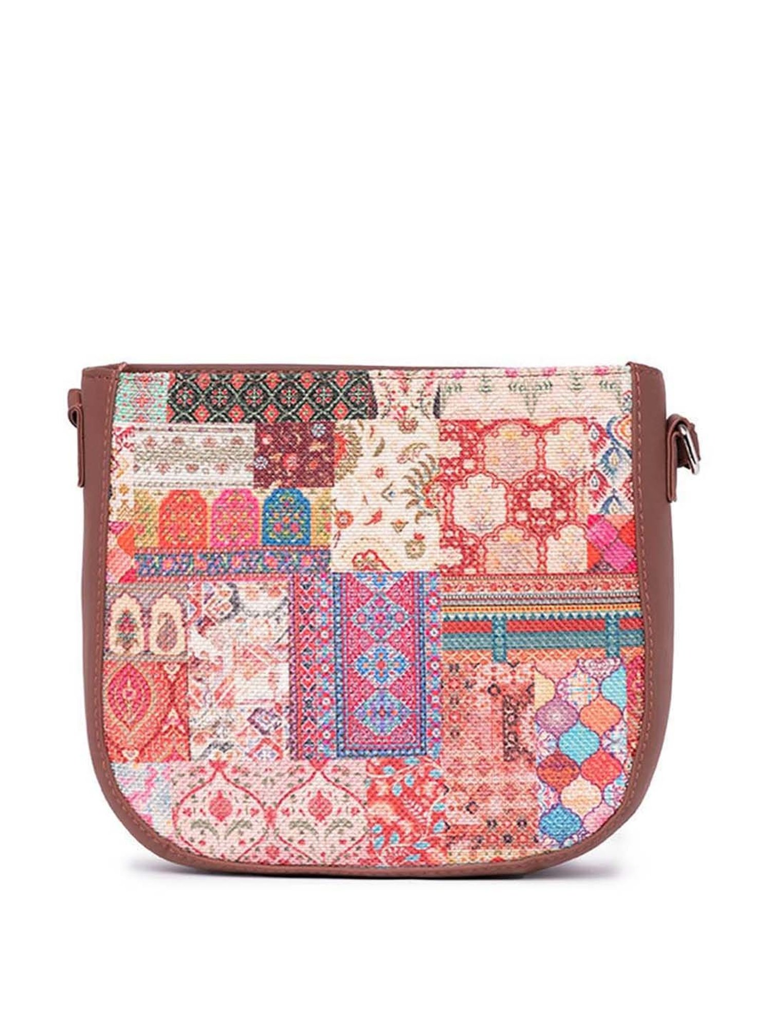 ZOUK Multicolor Printed Medium Sling Handbag
