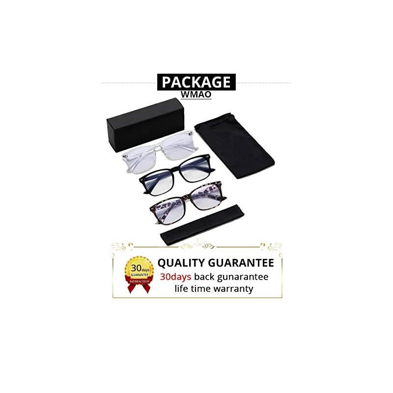 Light Blocking Glasses Square Nerd Eyeglasses Frame Anti Ray Computer Glasses Non Prescription blackwhiteLeopard