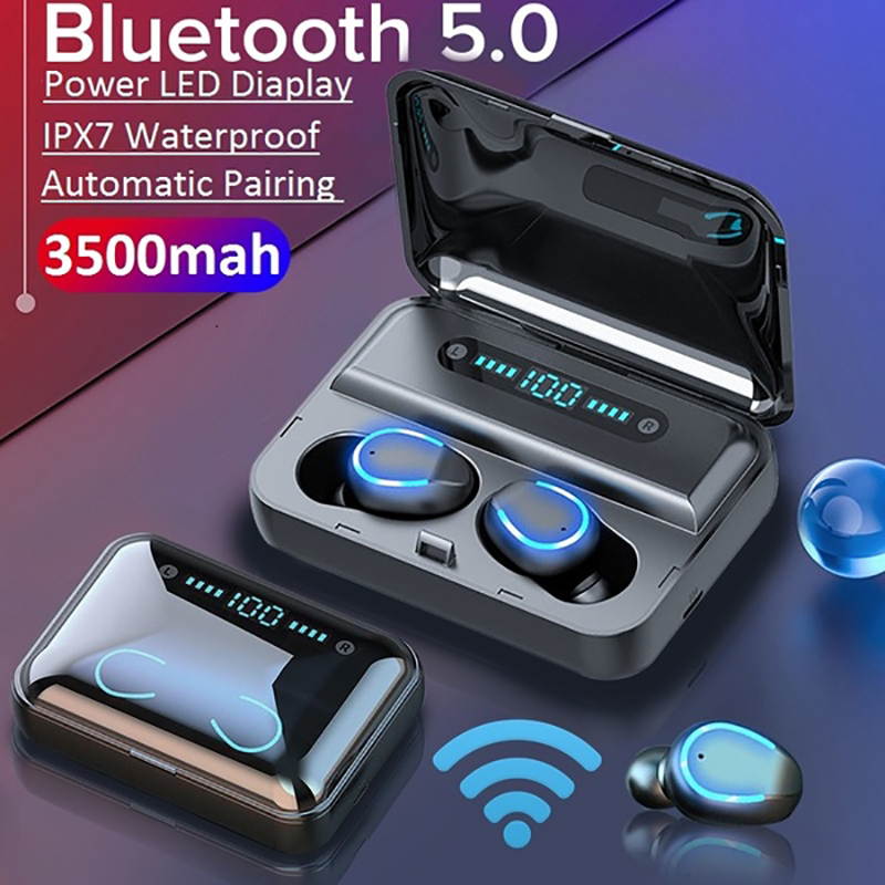 Earphones Bluetooth Wireless Headphones Sport In Ear TWS Gaming Headset Noise Cancel True Wireless Earbuds with Mic for Iphone Samsung Sony